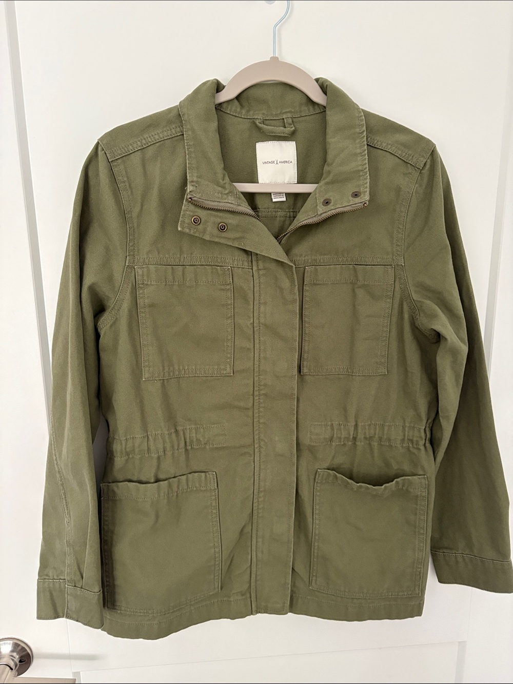 Vintage America Olive Utility Jacket